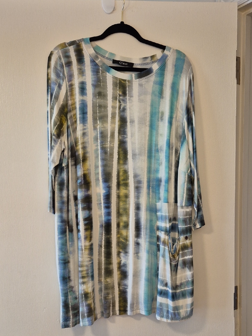 Q’Neel Watercolor Stripe Tunic – Women’s Size 18